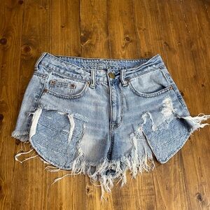 American Eagle outfitters size 4 hi rise festival destroyed shorts